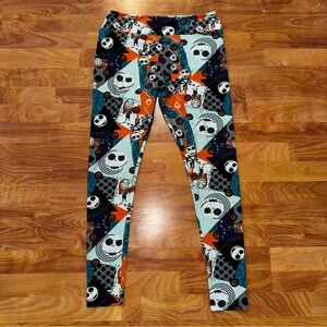 LulaRoe Disney TC Leggings Nightmare Before Christmas Sally Jack Cartoon Rare